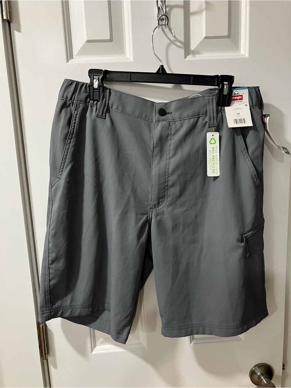 Wrangler Gray Active Hybrid Shorts
